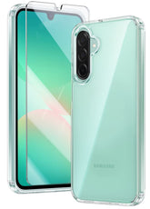 FNTCASE for Samsung Galaxy A26 6.7 inch Clear Case: Wireless Charging Anti Yellowing Shockproof Phone Case